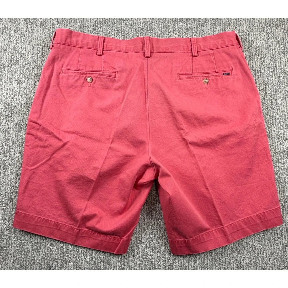 Polo Ralph Lauren Chino Shorts Men 38 Light Red Classic Fit 9